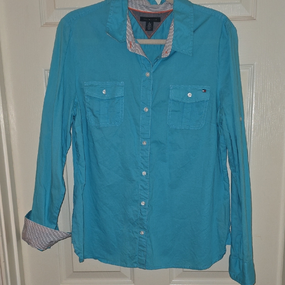 Tommy Hilfiger Blue Button-Up‎ Shirt